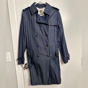 Stylish Blue Trench Coat
